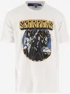 Junya Watanabe Cotton Scorpions Crew Neck T-shirt With Print In Red