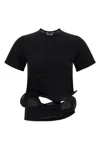 Junya Watanabe Sculptural Background T-shirt In Black