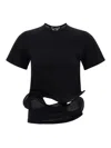 Junya Watanabe Sculptural Hem With Wire Structure T-shirt In Black