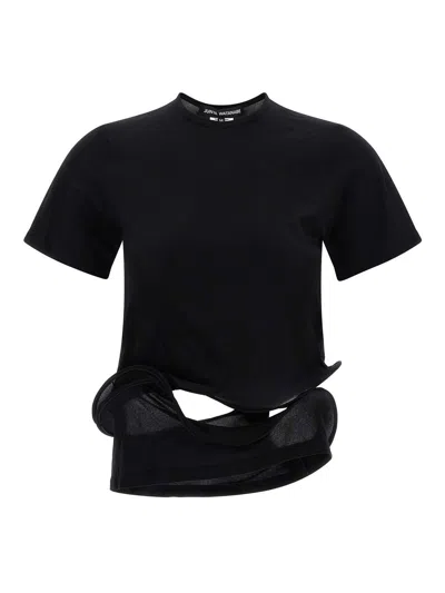 JUNYA WATANABE SCULPTURAL BACKGROUND T-SHIRT