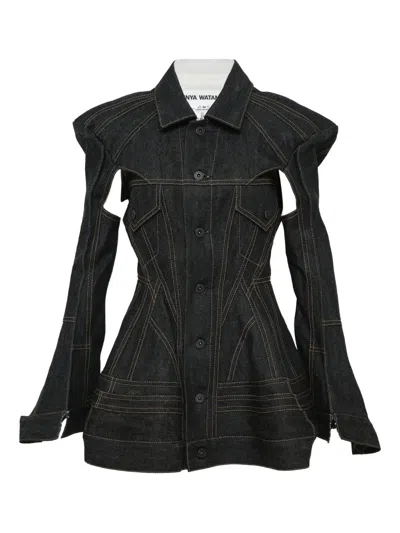 Junya Watanabe Selvedge Denim Jacket In Black