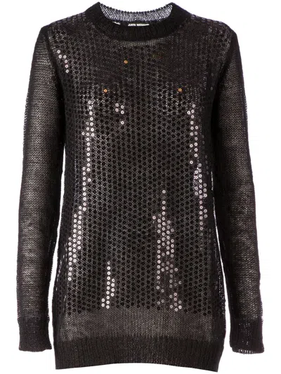 Junya Watanabe Sequin Sweater In Black