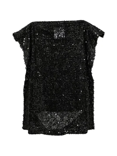 Junya Watanabe Sequin-embellished Top In Black
