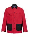 Junya Watanabe Serge Duck Jacket In Red