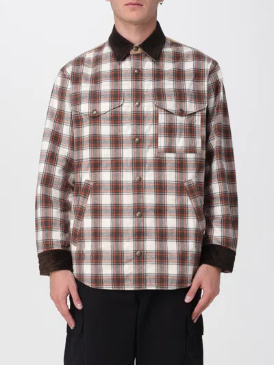 Junya Watanabe Check Overshirt Jacket Jackets And Coats Brown In Multi