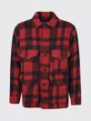 Junya Watanabe Checked Press-stud Shirt Jacket In Red