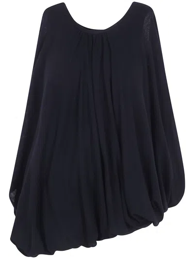 Junya Watanabe Shirt Wool Georgette X Wool Jersey In Black
