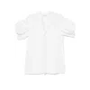 Junya Watanabe White Cotton Top With Pleated Balloon Sleeves