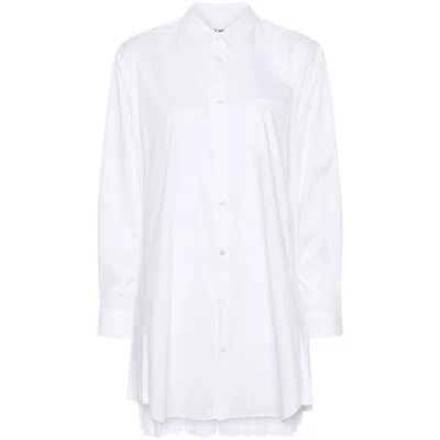 Junya Watanabe Womens White Oversized Batwing-sleeve Poplin Shirt