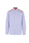 Junya Watanabe Plaid Long-sleeved Shirt In Purple