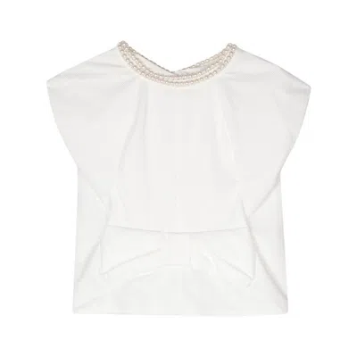 Junya Watanabe Honeycomb-pattern Blouse In White