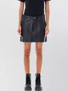 Junya Watanabe Mini Skirt Eco Leather In Black