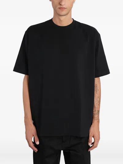 Junya Watanabe Short-sleeve Crew-neck T-shirt In Black