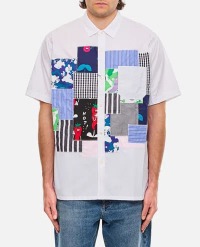 Junya Watanabe Short Sleeve Patch T-shirt In Multicolor