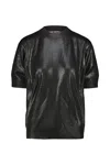 Junya Watanabe Short-sleeved Knitted T-shirt In Black