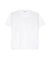 Junya Watanabe Lightweight Open-knit Crewneck Panelled T-shirt In White