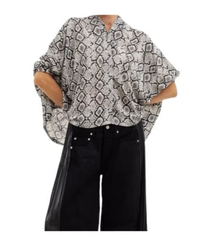 Junya Watanabe Short-sleeved Shirt In Gray