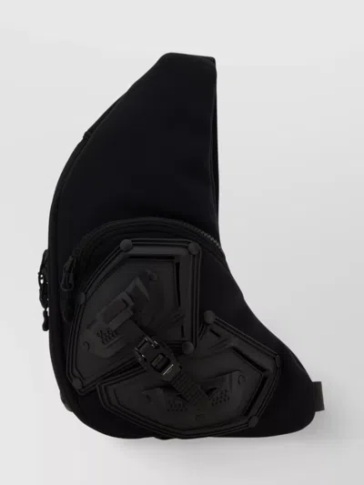 Junya Watanabe Shoulder Bag With Stretch Fabric Upper In Black