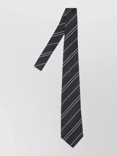 Junya Watanabe Silk Tie In Black