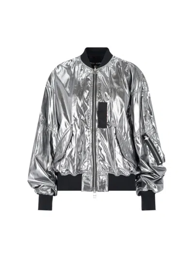 JUNYA WATANABE JUNYA WATANABE SILVER ZIP BOMBER – METALLIC