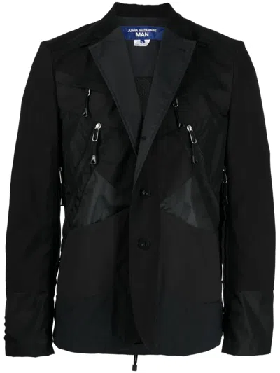 Junya Watanabe Single-breasted Panelled Blazer In Black