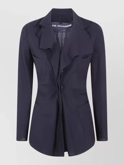 Junya Watanabe Single Button Blazer Jacket Tailored Cut In Blue
