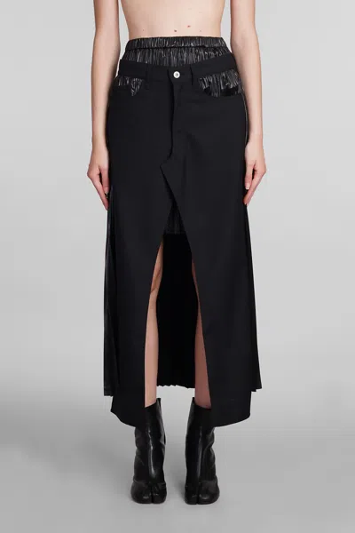 Junya Watanabe Skirt In Black Wool