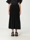 Junya Watanabe High-waist Pleated Skirt In Black