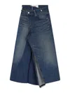 Junya Watanabe Skirt With Back Pockets And Contrast Stitching