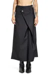 Junya Watanabe Asymmetric Patch Pocket Skirt In Black