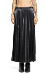 Junya Watanabe Pleated Detail Skirt In Black