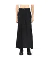 Junya Watanabe Slit Detail Skirt In Black