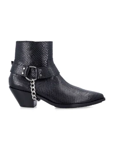 JUNYA WATANABE SNAKE PRINT ANKLE BOOTIE