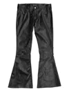 Junya Watanabe Snakeskin-effect Trousers In Black