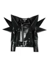 Junya Watanabe Spike-detail Leather Biker Jacket In Black
