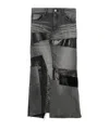 Junya Watanabe Panelled Midi Skirt In Black
