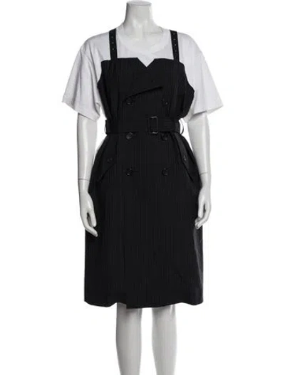 Pre-owned Junya Watanabe Square Neckline Knee-length Dress In Multi