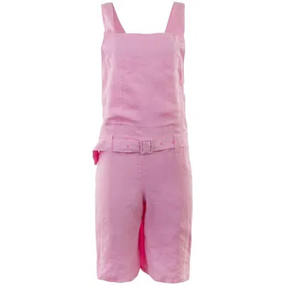 Pre-owned Junya Watanabe S/s 2008 Pink Linen Short Overalls