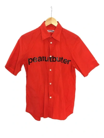 Pre-owned Junya Watanabe Ss02 Peanut Butter Button Up In Red