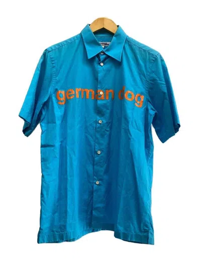 Pre-owned Junya Watanabe Ss03 German Dog Button Up In Bleu