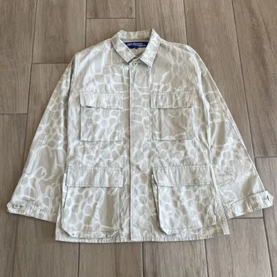 Pre-owned Junya Watanabe Ss2004 Barbed Wire Fence Cargo Light Jacket In Sand