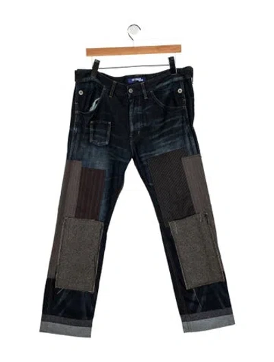 Pre-owned Junya Watanabe Straight-leg Jeans In Blue