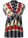 Junya Watanabe Strap Wrap Sleeveless Top In Multi