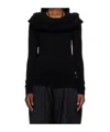Junya Watanabe Stretch Jersey Drape T-shirt In Black