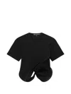 Junya Watanabe Sculptural Background T-shirt In Black