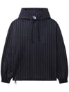 Junya Watanabe Stripe Pattern Hoodie In Blue