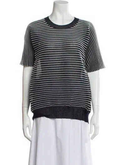 Pre-owned Junya Watanabe Striped Crew Neck Top In Multi