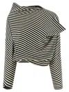 Junya Watanabe Asymmetrical Hem Sweater In Black