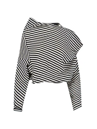 JUNYA WATANABE STRIPED CROP SWEATER