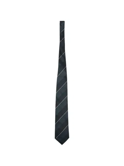 Junya Watanabe Striped Jacquard-knit Tie In Multi